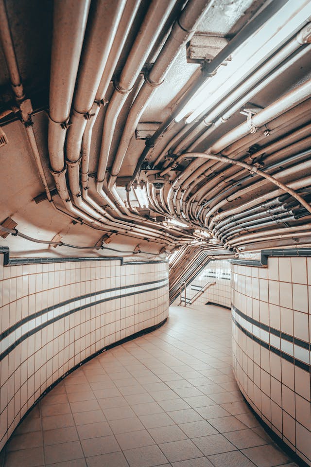 leidingen metrostation